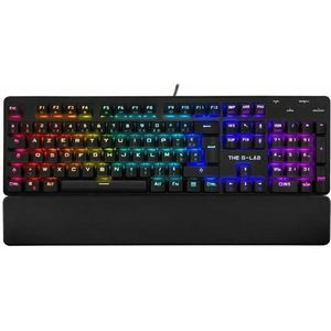 Keyz - Rubidium - Gaming Toetsenbord - Zwart - Mechanische Switch Rouge - RGB - Repose Poignet