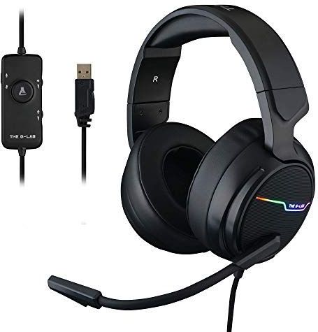 The G-Lab Korp Thallium RGB Surround Gaming Headset - USB - Windows