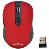 Bluestork - Draadloze Muis - Rood - 2,4 GHz - Optische Sensor 1600 dpi