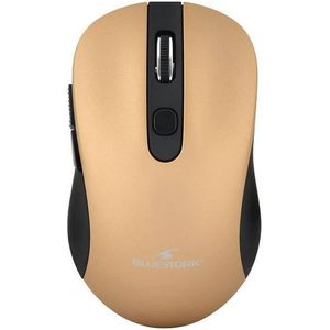 Muis met 6 toetsen, goudkleurig metallic – 800/1200/1600 dpi