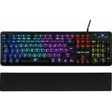 The G-Lab Keyz Illuminated Mechanisch FR Azerty Gaming Toetsenbord - Blue Switch - Wrist Rest