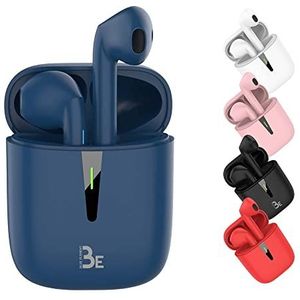 BlueElement Pop Bluetooth 5.1 TWS – draadloze 3D HD stereo-hoofdtelefoon, 12 uur batterijduur, led-oplaadbox, eenvoudig te verbinden, geïntegreerde microfoon, licht en comfortabel voor iPhone/Android