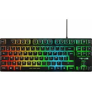 THE G-LAB Keyz Caesium TKL Gaming-toetsenbord - Bekabeld - USB - AZERTY - MeerKleurige Achtergrondverlichting