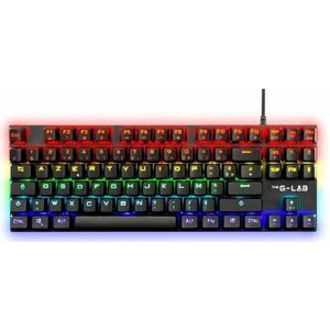 THE G-LAB - Keyz Mercury TKL - Mechanisch Gamingtoetsenbord - Bedraad - Franse AZERTY - LED-achtergrondverlichting - Compact