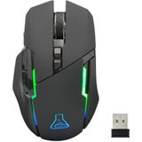 The G-Lab - Kult Caesium - Draadloze Gamingmuis - Zwart - 7200 DPI, RGB LED, 6 Toetsen, Oplaadbaar