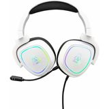 G-Lab - Korp Radium - Gaming Headset - Wit - Afneembare Microfoon, RGB Verlichting