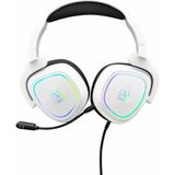 G-Lab - Korp Radium - Gaming Headset - Wit - Afneembare Microfoon, RGB Verlichting