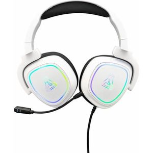 G-Lab - Korp Radium - Gaming Headset - Wit - Afneembare Microfoon, RGB Verlichting