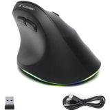 Bluestork - Ergonomische Draadloze Muis - Zwart - Bluetooth en USB
