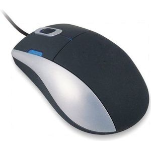 Urban Factory - Desktop - Muis - Zwart - USB Type-A, Optisch, 800 DPI, Perzikhuidmateriaal