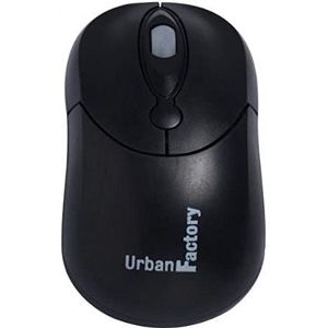 Urban Factory - Grote Gekke Muis - Muis - Zwart - Bedraad - USB Type-A - 800 DPI