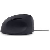 Urban Factory Ergo Mouse EML01UF-V2 - Verticale muis - ergonomisch - linkshandig - optisch - 3 knoppen - met bekabeling - USB - zwart