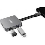 Urban Factory - Tcm05uf Hub - USB-C Mobiel Station - Zwart - Compact