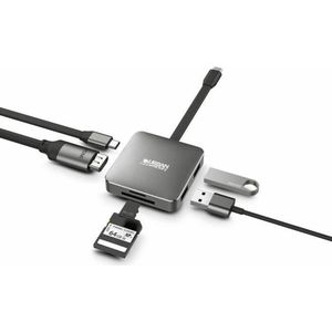 Urban Factory - Tcm05uf Hub - USB-C Mobiel Station - Zwart - Compact