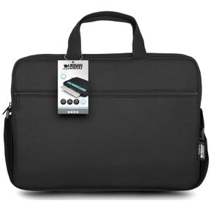 Urban Factory Laptoptas ��– PC 14,1“ en tablet van 10,5“, model Nylee, zwart, met schouderriem, schouderband en comfortabele handgreep