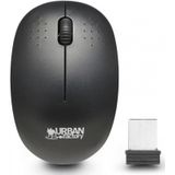 Urban Factory - Free Muis - Draadloos - Zwart - Ergonomisch Ontwerp
