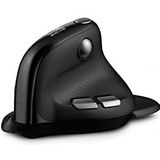 Urban Factory - ERGO Max - Muis - Zwart - Draadloos + Bluetooth, 4000 DPI, OLED-scherm, 1000mAh batterij