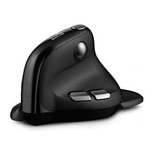 Urban Factory - ERGO Max - Muis - Zwart - Draadloos + Bluetooth, 4000 DPI, OLED-scherm, 1000mAh batterij