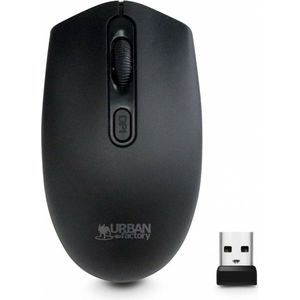Urban Factory - FCM01UF - Wireless Muis - Zwart - 1600 dpi