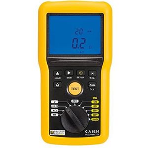 Chauvin Arnoux - C.A 6524 - Digitale Isolatie- en Doorgangstester - Tot 200 GΩ - 5 Testspanningen
