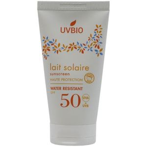 UVBIO Biologische minerale zonbescherming - SPF 50 Gezicht en Lichaam - Waterproof 50ml - Zonnebrand UVA/UVB - Oceaan Vriendelijk
