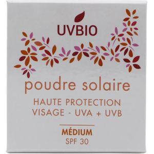 Uvbio Sun powder (medium) SPF 30 Bio 10 gram