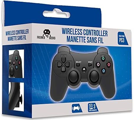 Freaks and Geeks PS3 Draadloze Controller + 1M Oplaadkabel - Zwart