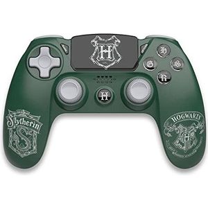 Freaks and Geeks Harry Potter – draadloze controller PS4 – jackstekker – verlichte toetsen – Zwadderich – groen