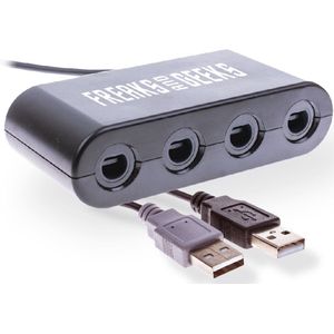 Freaks and Geeeks Adapter voor 4 Game Cube Controllers op Switch en Wii U