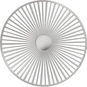 Unieke magnetische Broche - Solar - formaat L - staal - zilverkleurig
