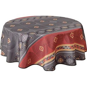 Le linge de Jules Stain-Resistant Tablecloth Lotus Turquoise Round 160 cm