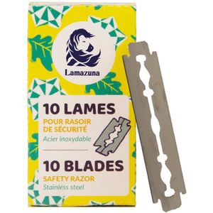 Lamazuna - Veiligheidsscheermesjes - Roestvrij Staal - 10 Stuks