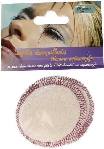 Eco-conseils Lot de 5 Petites lingettes démaquillantes lavables