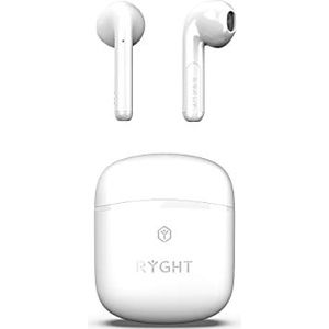 RYGHT WAYS2 In Ear headset Bluetooth Stereo Wit Indicator voor batterijstatus, Headset, Oplaadbox, Touchbesturing