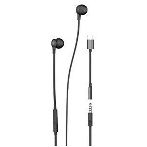 Ryght R483225 OSIS hoofdtelefoon met USB-C-adapter, zwart