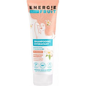 ENERGIE FRUIT Sulfaatvrije shampoo, biologische monoi- en macadamia-olie, droog en beschadigd haar, veganistisch, 250 ml