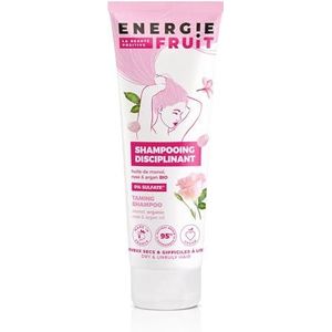 ENERGIE FRUIT Sulfaatvrije shampoo, monoï, roze en arganbiologisch | rebels droog haar | veganistisch | 250 ml