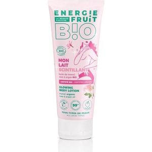 ENERGIE FRUIT | Glitter lichaamsmelk | biologisch gecertificeerd door Ecocert | Monoi, Roze en Argan