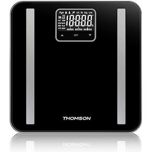 THOMSON - Personenweegschaal bfMASS2 – gewicht, vet/spiermassa/botten, water, visceraal vet, BMI – max. 180 kg