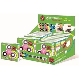 Steelspinner - Hand Finger - Display Classic - Fluorescent - 16 Stuks