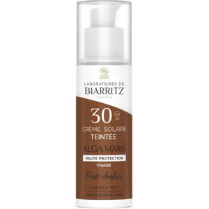 Laboratoires de Biarritz - Suncare - Alga Maris - Getinte gezichtszonnebrand SPF30 Amber 50ml