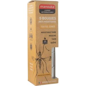 Manouka Anti-muggen Kaars Kit 5 stuks
