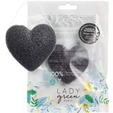 Lady Green Konjac gezichtspons charcoal