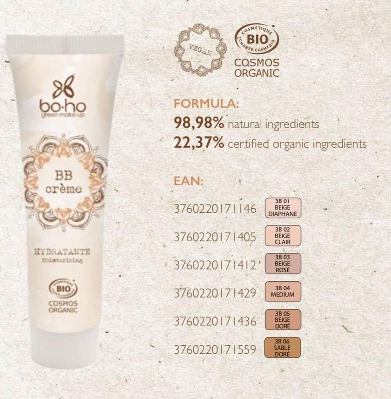 Boho Green Make-Up - Getinte dagcrème 30 ml Lichtbruin