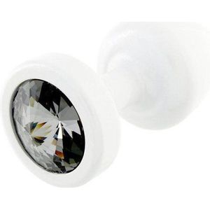 DiogolbuttplugJEWELL buttplug ROUND WHITE 25MM