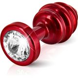 Diogol - Ano Butt Plug Geribbeld Rood 30 mm