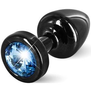 Diogol - Anni Butt Plug Rond Zwart & Blauw 25 Mm