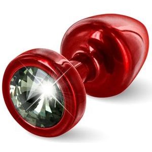 Diogol - Anni Butt Plug Rond Rood & Zwart 25 Mm