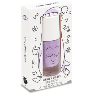 Nailmatic Kids Nagellak voor Kinderen Tint Piglou - lilac glitter 8 ml