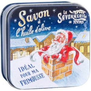 Parfums de Provence Blikje Savon de Marseille Kerstman in schoorsteen